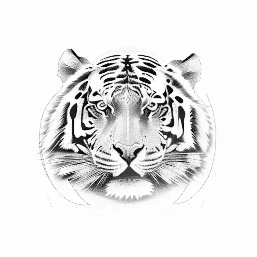 Olhar Mulher Tigre Floral