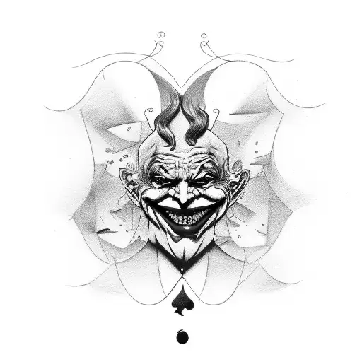 De Joker Met Geld En Een Slang Boven Zijn Hoofd