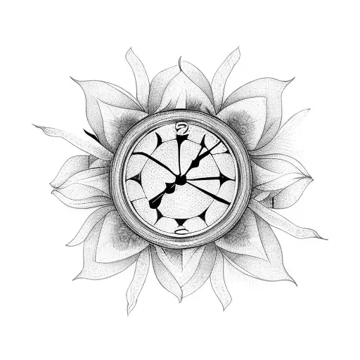 Clock With Daffodils