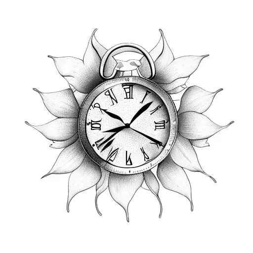 Clock With Daffodils 2007 March 30