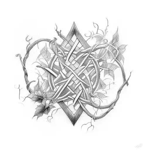 A Sword Of The Spirit Intertwined With Vines