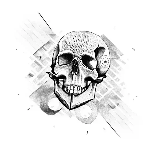 Motorcicle Accident Skull And Crush Clock