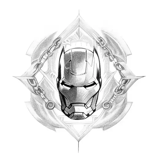 Adn Chain Of Batman And Ironman Logos