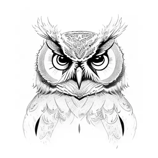 The Angry Owl In The Forest