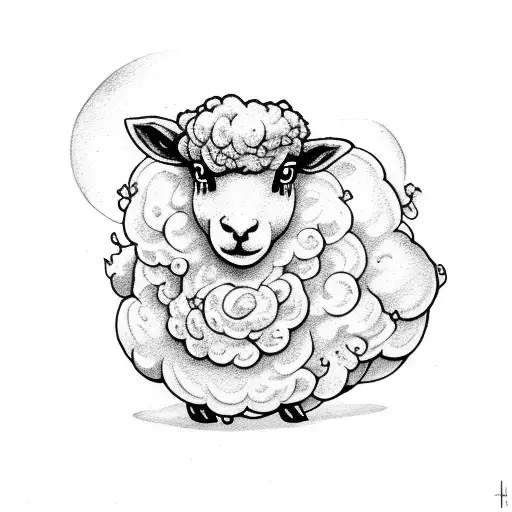 Little Sheep On Fire