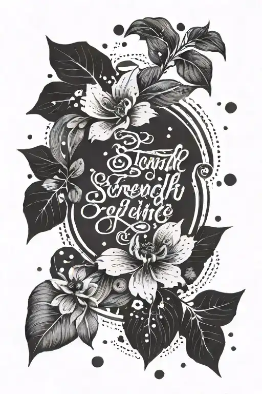 A Minimalistic Design Featuring A Quote In Latin Related To Strength Or Resilience