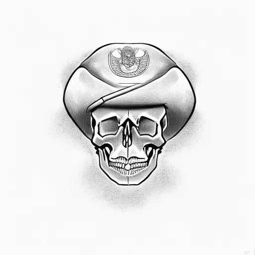 Skull With Campaign Hat