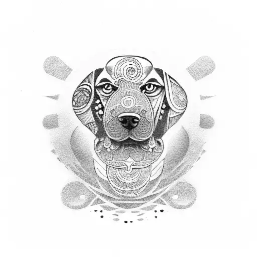 Dog Head Maori Style