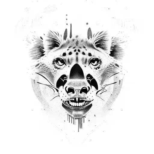 Hyena Rip Head Off Lion