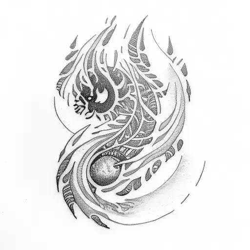 Full Moon And Silver Fern