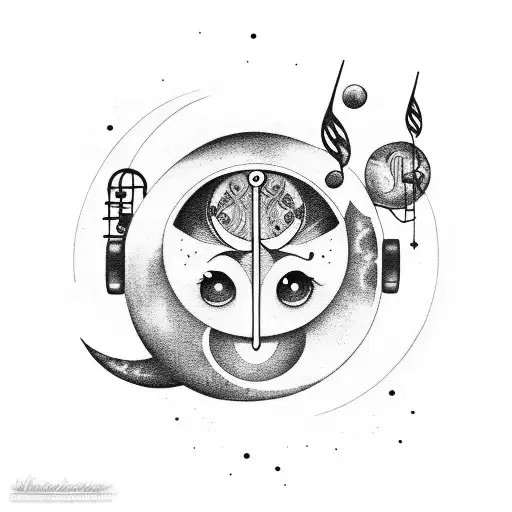 Moon With Music And Sapphire