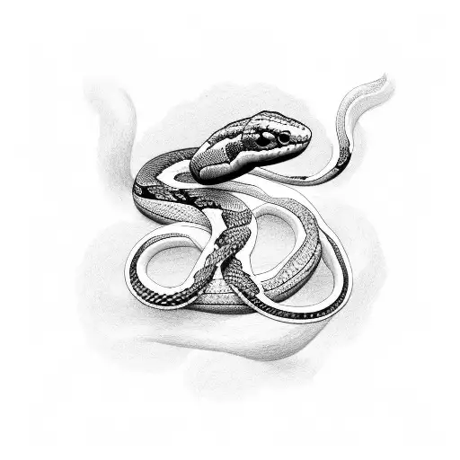 Photographer Capturing A Snake In A Unique Pose