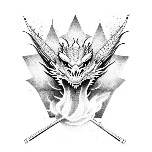 Dragon In Cage Of Smoke