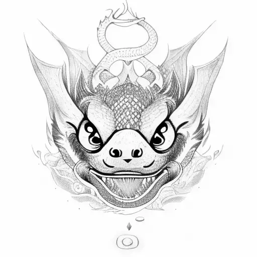 A Dragon Sloth In A Brazilian Jiu-jitsu Gi With A Black Belt Tattoo