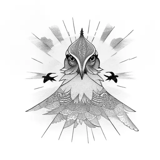 Three Birds With Sunset