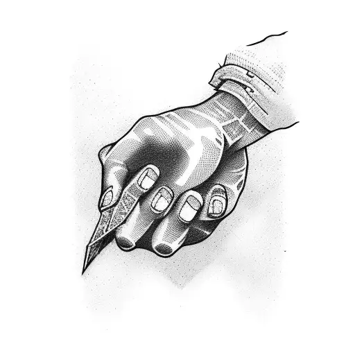 Fist Holding Broken Glass