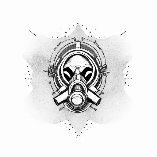 Skull Weating Gas Mask