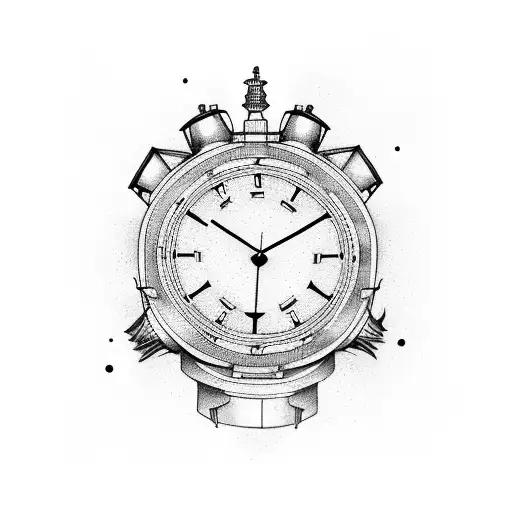 Incorporate A Clock And Shooting Sports Elements Into A