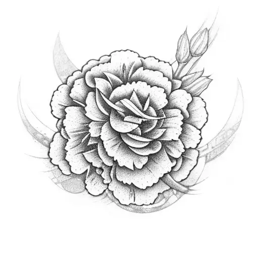 Saturn With Carnations As Ring