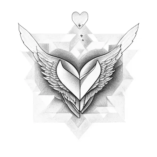 Angle Holding Broken Heart