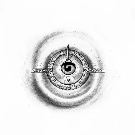 All Seeing Eye With Music Notes