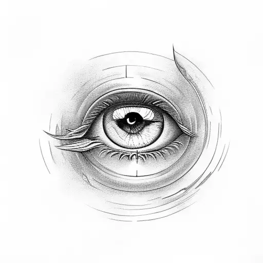 Eye On The Cloud With Sunlights