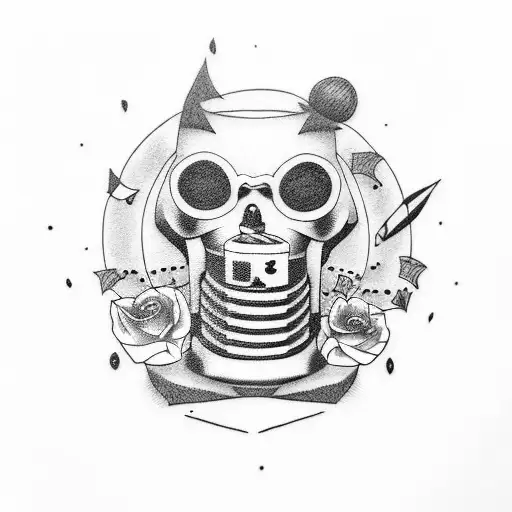 Funny Punk Tattoo With A Movie Reference