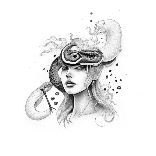 An Independent Woman With A Crow And A Snake As Her Spirit Guides