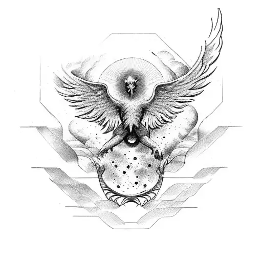 Falling Icarus With Rising Phoenix