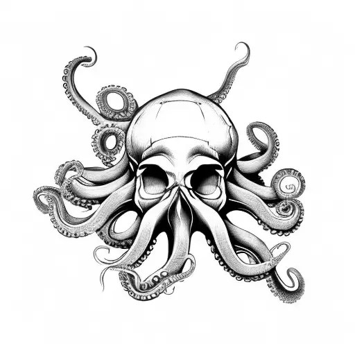 Octopus With Skull Head