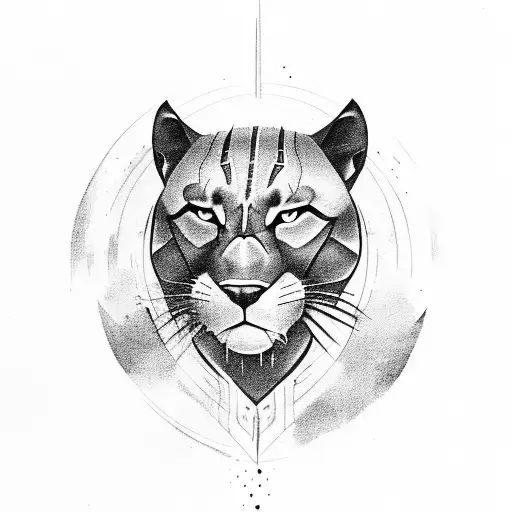 Black Panther Laying On A Piano And It's Claws Pressing Notes