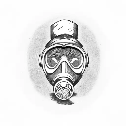 Skull Weating Gas Mask