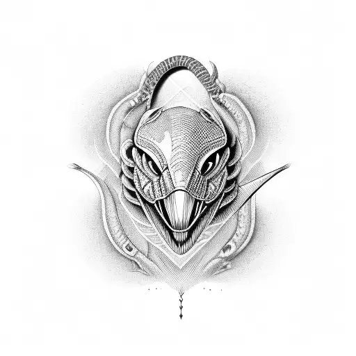 Cobra Wrapped Around A Cricket Bat