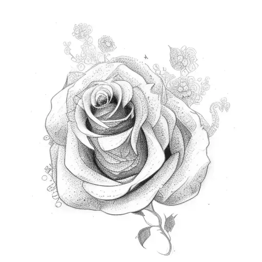 The Word Aracely With Roses Round It