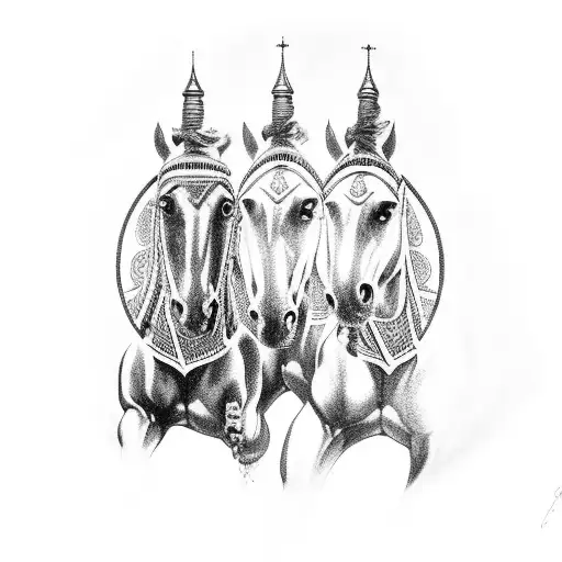 Roman Cavalry On Horse