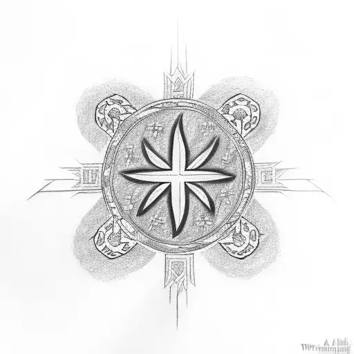 Disney Tribal Maltese Cross