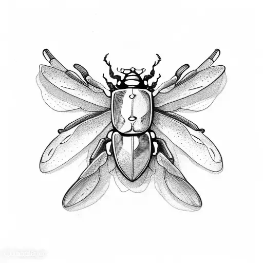 Beetle With Beautiful Wings