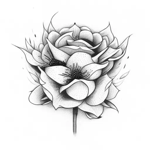 Flower In A Pot But All Black