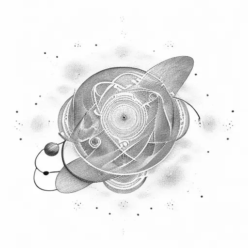 An Abstract Composition Of Musical Waves And Ecological Elements