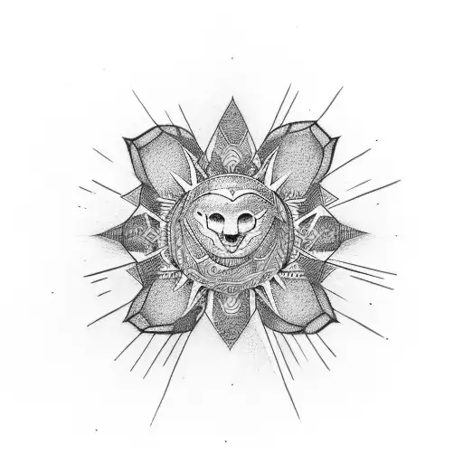 Circle With Tribal Sembols