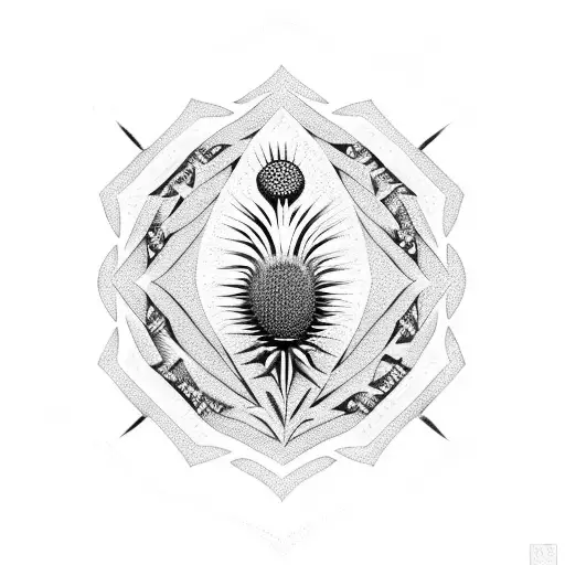 Thistle Within A Diamond