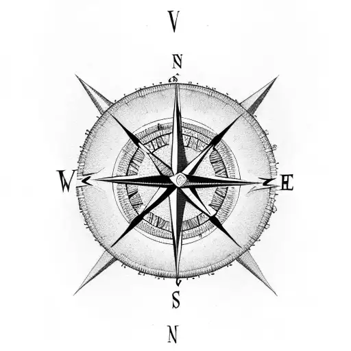Compass With Egypt's Map Inside Of It