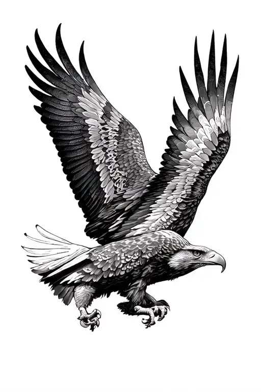 Eagle And Man Forrest Background