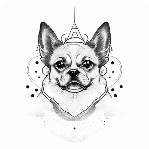 Design A Tattoo Incorporating A Dog And Marketplace Themes