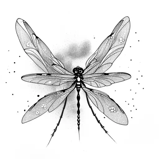 A Dragonfly With Poppy Petals As Wings