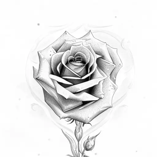 Rose With Letter A And N