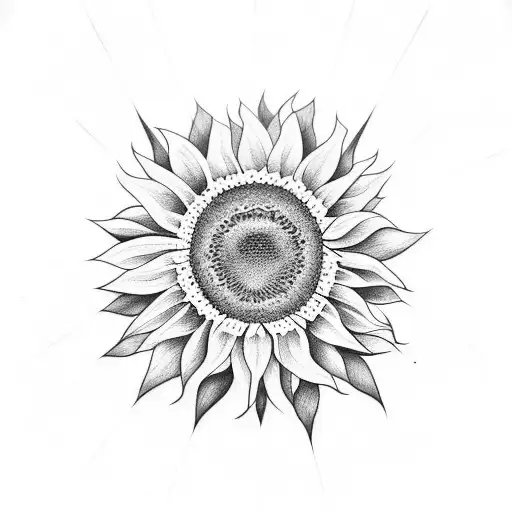 Sunflower Geometric Cancer