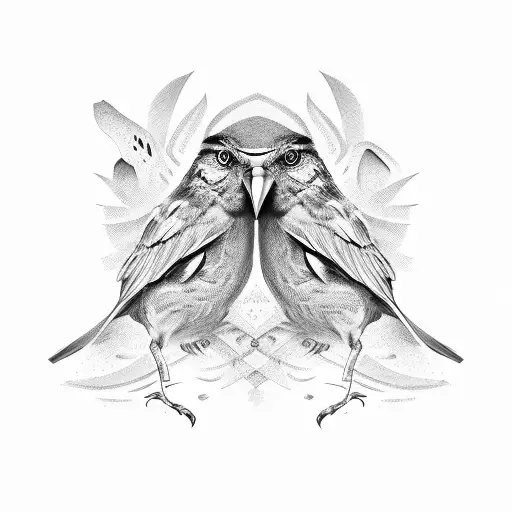 Bird With The Date 3-17-24 In Roman Numerals