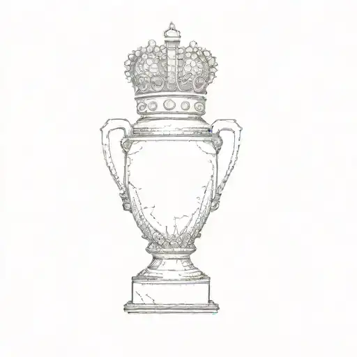 A Trophy With A Crown On It