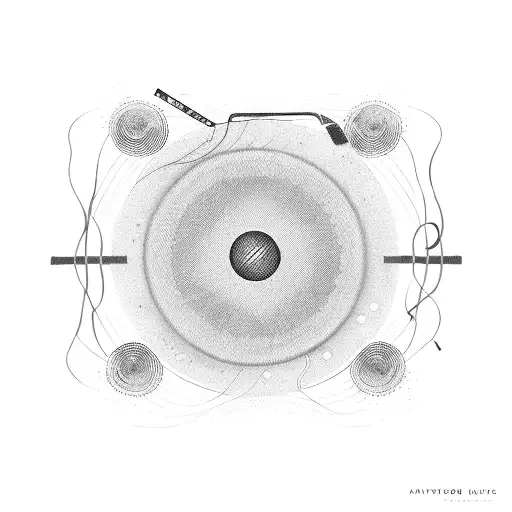 Vintage Microphone With A Cassette Tape Unraveling Into Music Waves